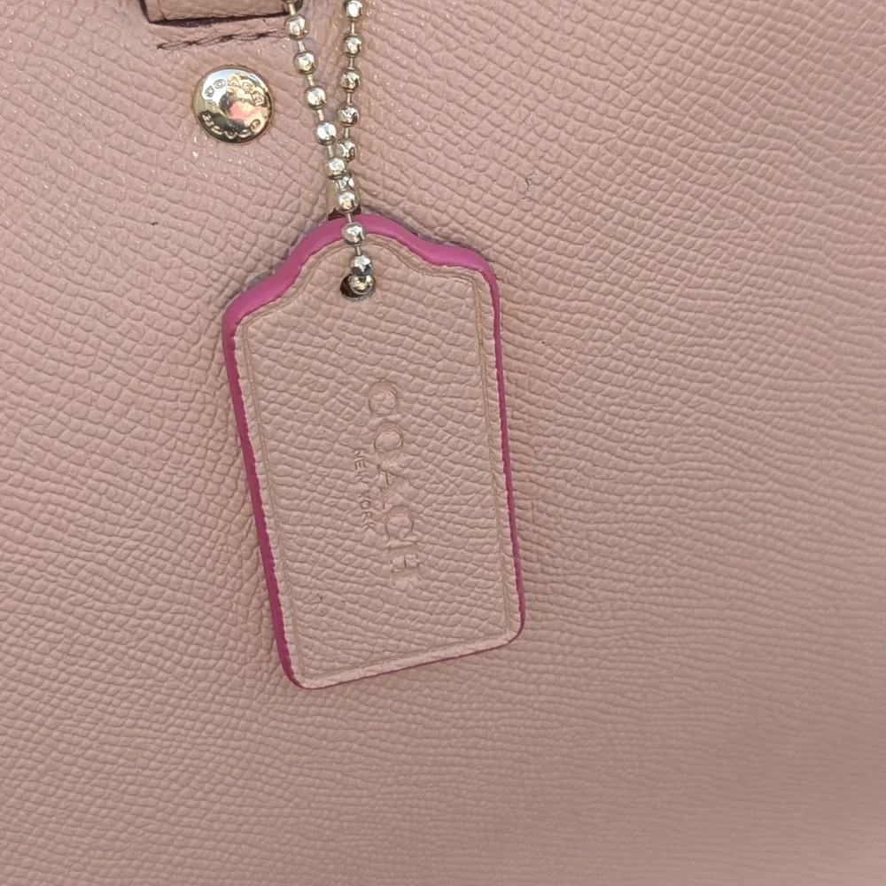 Coach Blush Pink Leather Satchel